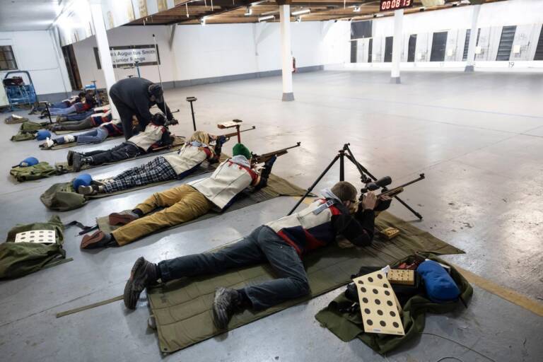Team in prone position during 2026 Swamp Cup